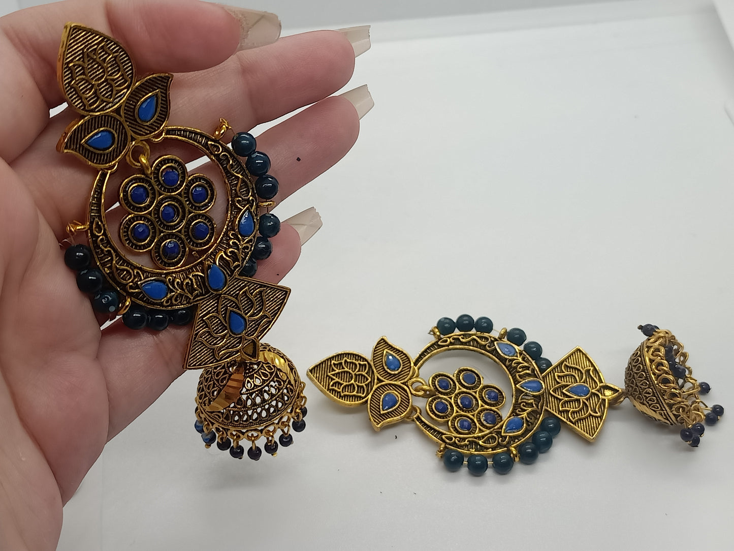 Peacock Radiance Jhumka