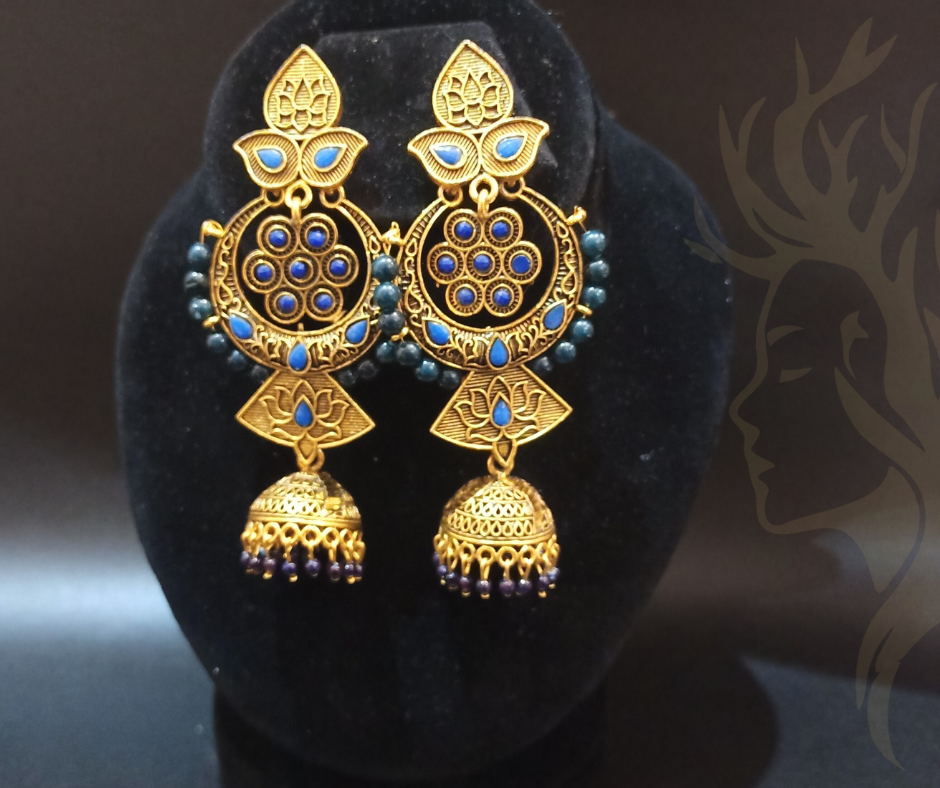 Peacock Radiance Jhumka