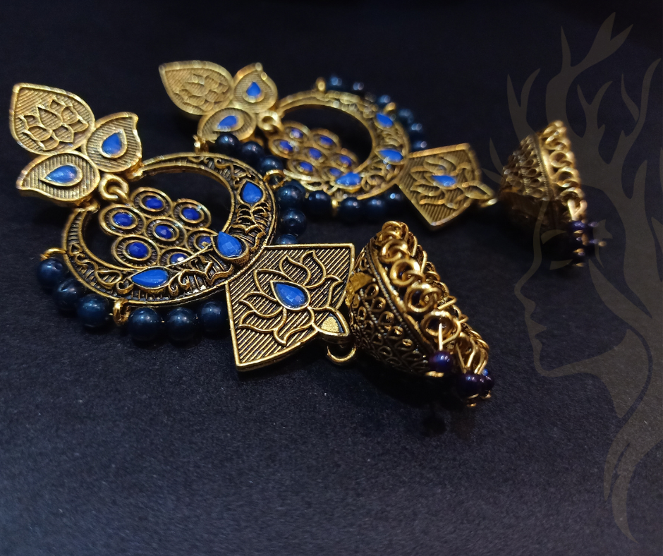 Peacock Radiance Jhumka